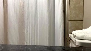 Cheating housewife pounded hard doggystyle in the shower