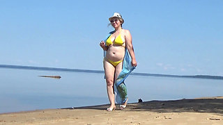 My Wife on the Beach