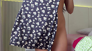 Guided Handjob! Trying on Dresses, Twerking, Asking for a Lot of Handjob Until You Fill My Ass with Milk