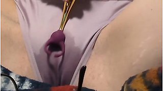 Fucking My Clit Over My Panties Till I Soak Them