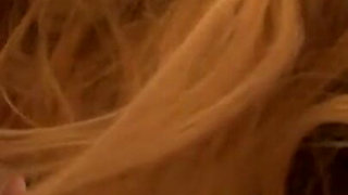 Covered her pussy with candle wax