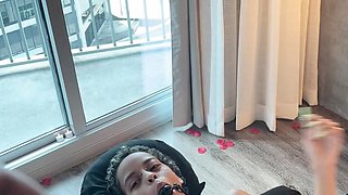 Interracial gangbang brunette slut facial bukkake in hd