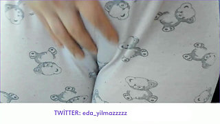 Cameltoe- Masturbate with Pajama- Rubbing Pussy with Pajama