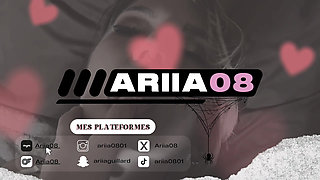 Petite French Goth Test a Double Ass and Pussy Dildo