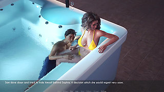 Awam Sophia Real Fuck - How Far Will Sophia Go with Sam? Part 3: Nearly Caught and the Burning Lust That Lingers