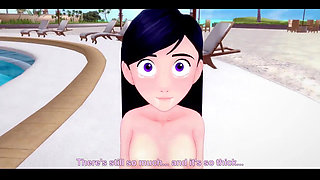 Violet Parr Bikini Having Sex in the Vacations Behind the Pool POV the Incredibles Short (watch the Full Version on Red and