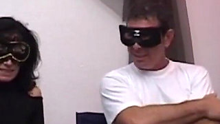 Skinny Masked MILF Fucked and Cummed on Asshole by Huge Amateur Cock