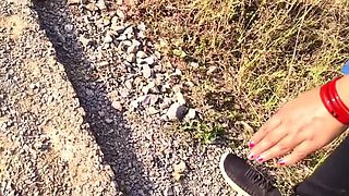 Indian Aunty Outdoor Sex - Priya Caught and Fucked Hardcore