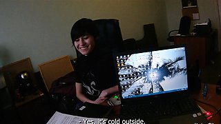 Party teen blowjob cumshot
