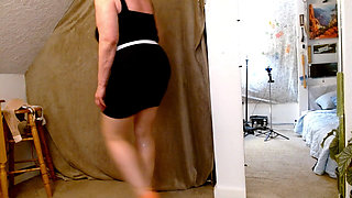 1464 Sheer Tan Pantyhose and Fuck Me Heels with Dawnskye1962
