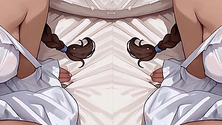 Tanned Katara Practices All Kinds of Sex on Her Young Body. Juicy Blowjob, Tight Anal. Avatar 4K 90 Fps.