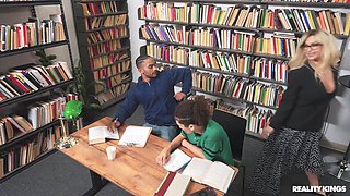 The Lady Librarian: Interracial Passion with Busty Blonde MILF Katalina Kyle and BBC Stud Jason Cody