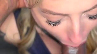 Hot Blonde Swallows BBC Taboo - James Hardon