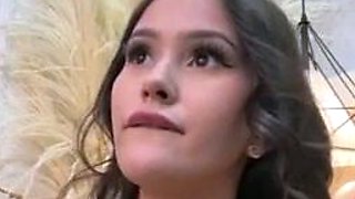 Big boobed babe masturbating