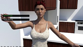 3d hentai, older mom and young son, cartoon