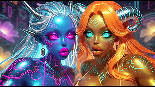 Beautiful Aliens Kiss on Nice Music, Ai Animation