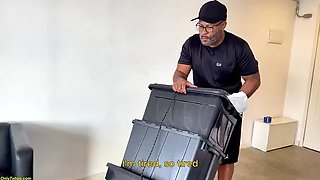Fat Granny Gets Her Tight Ass Destroyed by BBC Moving Helper