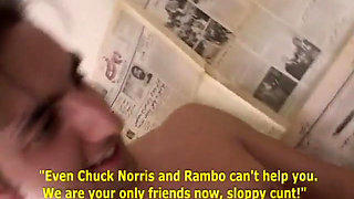 Sexy blond babe sucks cock and has pussy licked fucked before getting creamed