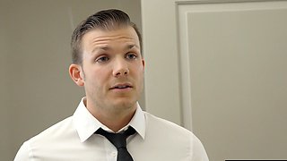 Teen stepsis and bestie fuck mormon stud