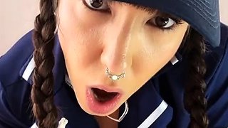 Blonde emo amateur solo masturbation