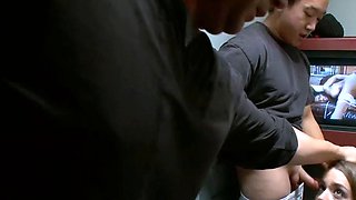Two Hot Girls Glory Hole Sex Store