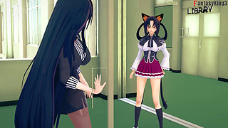 Rossweisse almost catch me fucking Akeno - DXD NTR Madness Series