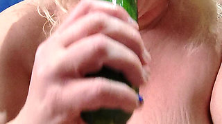 Sucking off the Biggest Cucumber