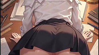 Super-sexy schoolteacher anime nymph testing ultra-kinky