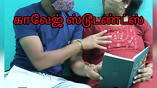 College students exam preparing time