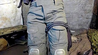 Beautiful Blonde Teen Solider Plays With Her Pussy