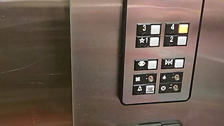 Naughty Elevator Ride Will She Get Caught?