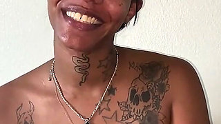 Sexy Afro-latina Does Quick Interview Before She Gets Fucked by Big Black Cock!