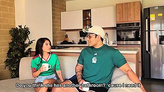 Mexican man is unfaithful to his wife with a big ass