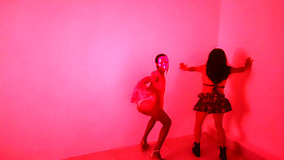 Neighbors Gather in the Red Room to Dance Sexy and Dream of a Man Coming to Them