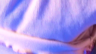 Naughty Skinny Girl Dancing and Wiggling Until She Cums