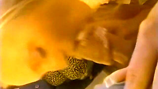 Blonde Violet Gives a Noisy Blowjob