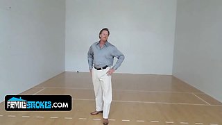 Natural titted blond stepdaughter Iggy Amore tempts and rails her stepdaddy