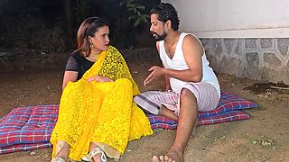 Desi Bhabhi Fucked Hard in Garden by Husband - Pussy Licking & Doggy Style