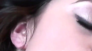 Cali Couture a slutty girlfriend with two soft breasts and dark hair gets turned on with a cock in her pussy