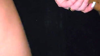 Married Fucking Stranger in Gloryhole in Front of Cuckold
