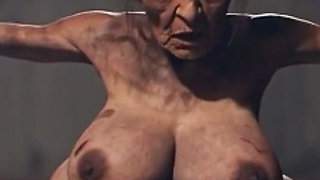Old Granny with 6 Breasts in Bondage - Extremely Horny & Cumming Hard (ai)