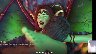 I Hard Fuck a Demon Succubus! I Deepthroat Her and Cum in Her Ass.