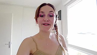 French Woman Louise Masturbates While Shes Cooking!