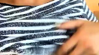 Cute curly brunette solo webcam masturbation