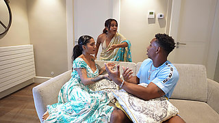 Indian Friends Share Their Husbands and Make an Interracial Foursome- Mia Z- Yasmina Khan