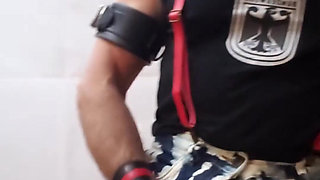Pipe Stepdad Pumping Balls and Cock in a Monstertube