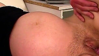 Redhair pregnant fucked by man with disgusting cock at the gynecologist