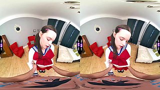 Pigtails, vr porn, school girl