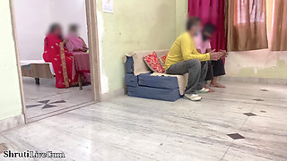 After marriage, sister-in-law come home Brother-in-law, leave each other's wives, Desi local village sexy video, ShrutiLiveCum
