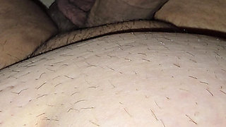 Caught masturbating! busty step mom gives step son a handjob while husband waching on tv